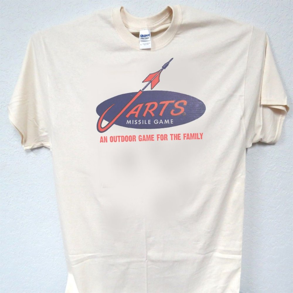 JARTS, Missile Lawn Game Vintage, MENS IVORY T-Shirts All Sizes S-5XL, T-1481